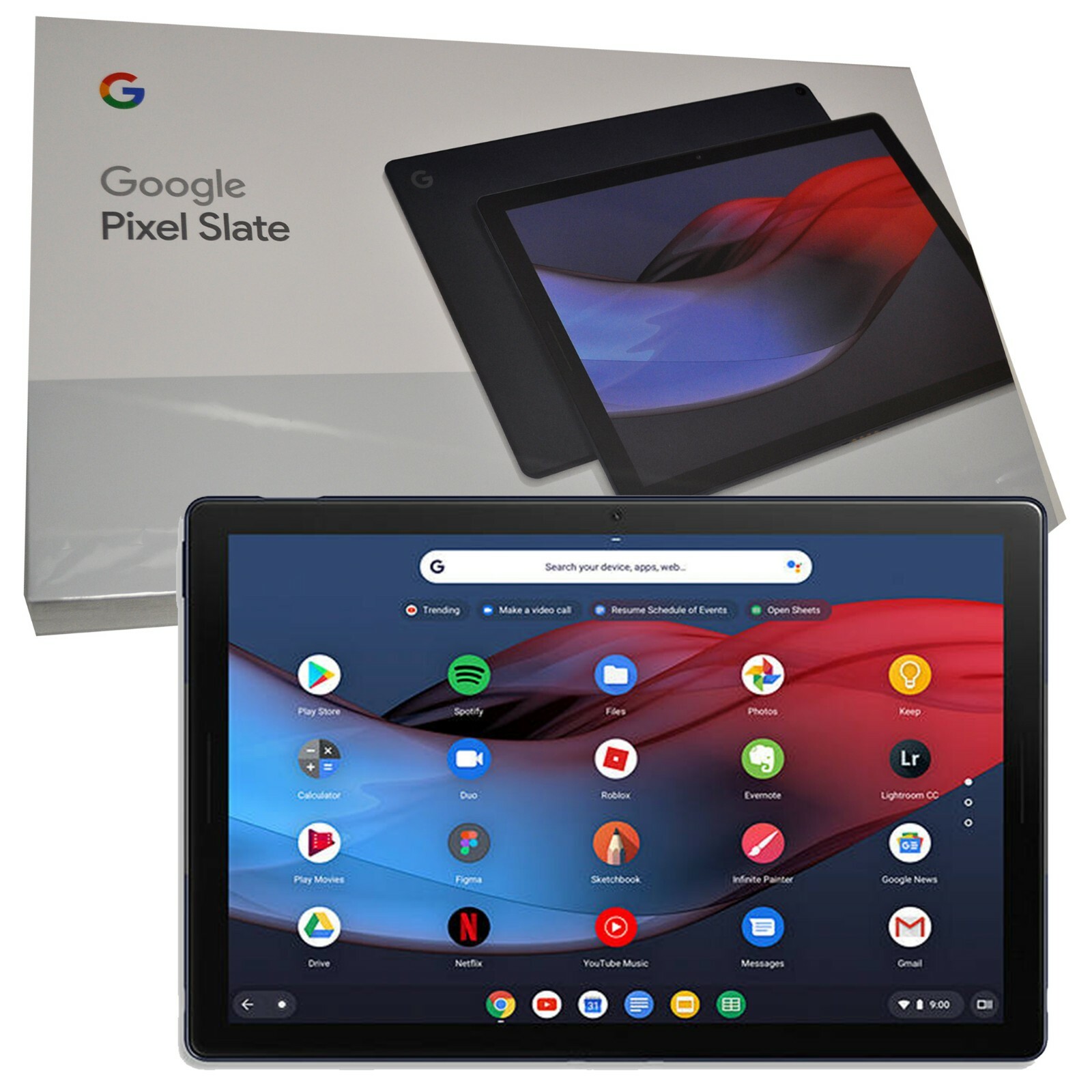 New Google Pixel Slate Blue Intel Core i7 / 256GB eMMC / 16GB RAM Wi-Fi Tablet