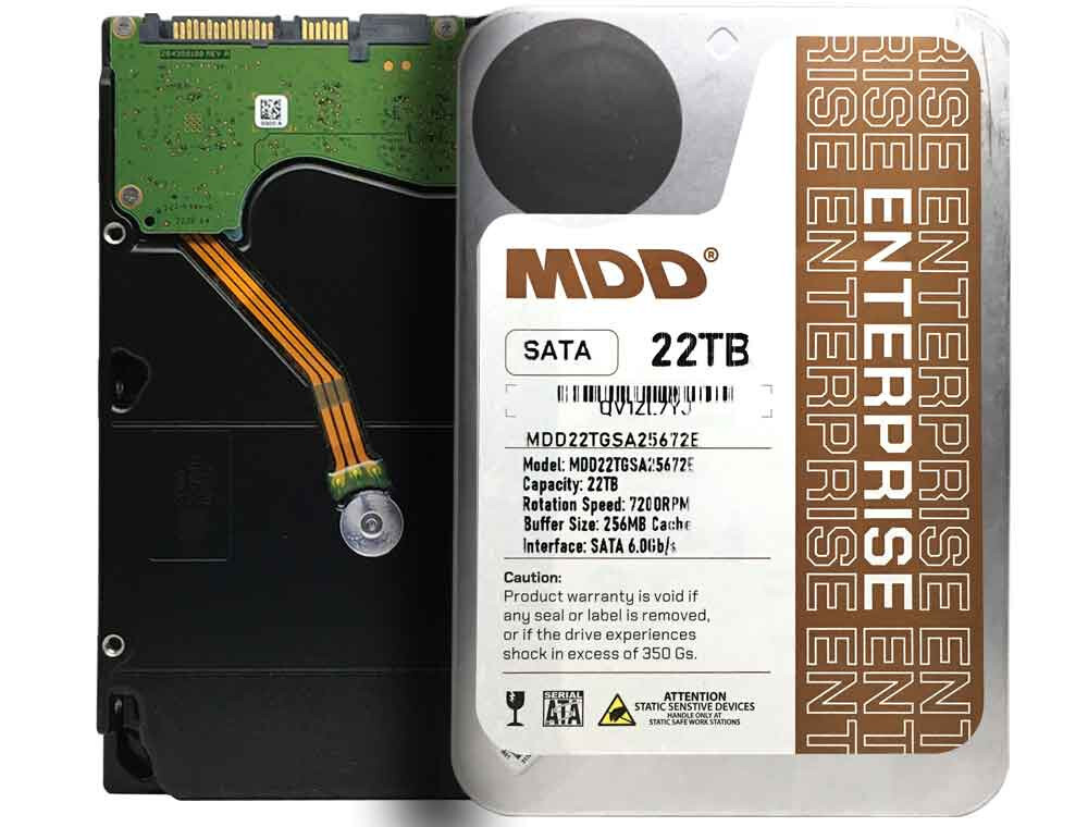 MDD 22TB 7200RPM 256MB Cache SATA 6.0Gb/s 3.5″ Enterprise Hard Drive