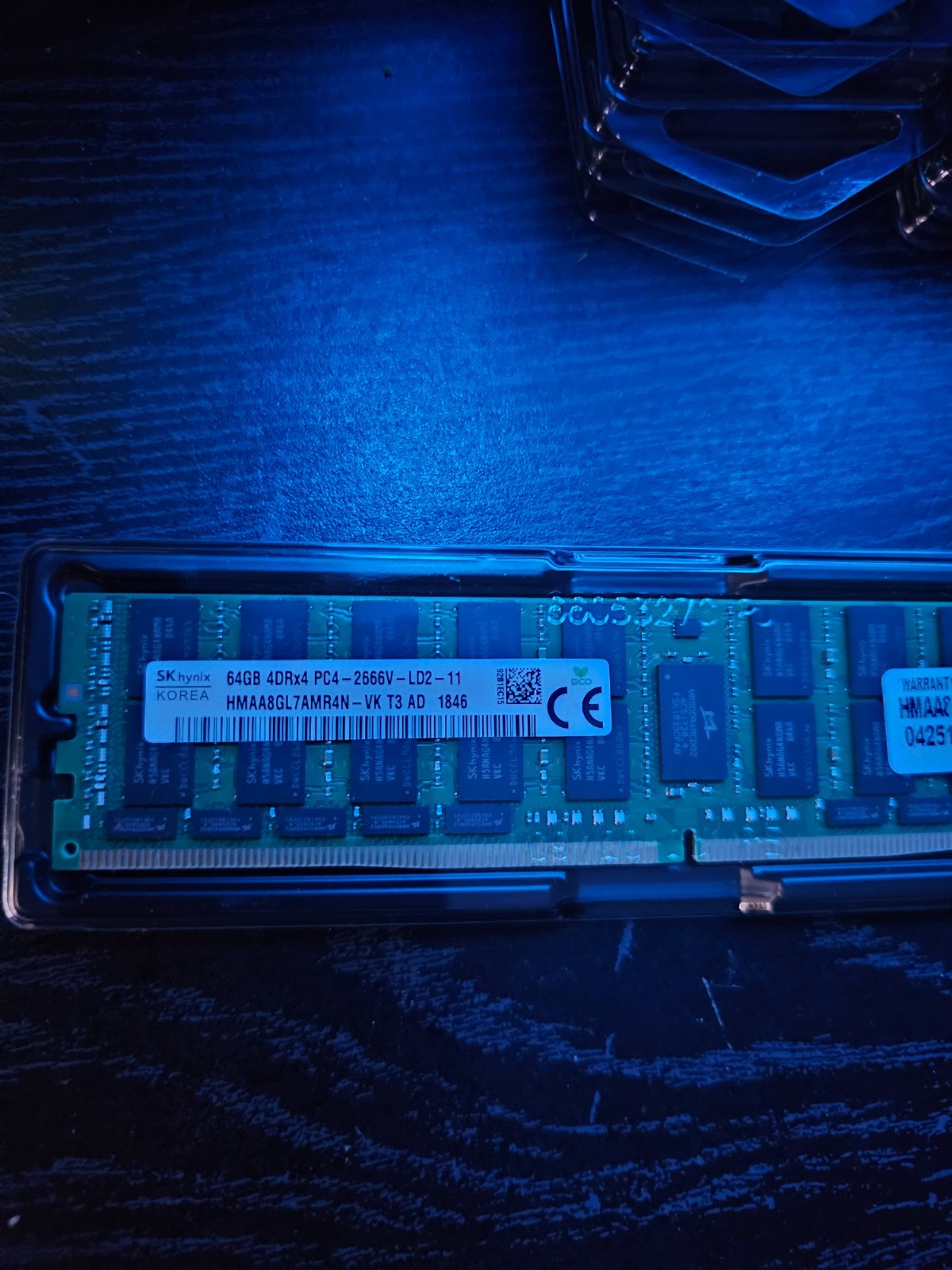SK hynix 64GB DDR4 SDRAM LRDIMM RAM (HMAA8GL7AMR4N-VK) ECC SERVER RAM 2666