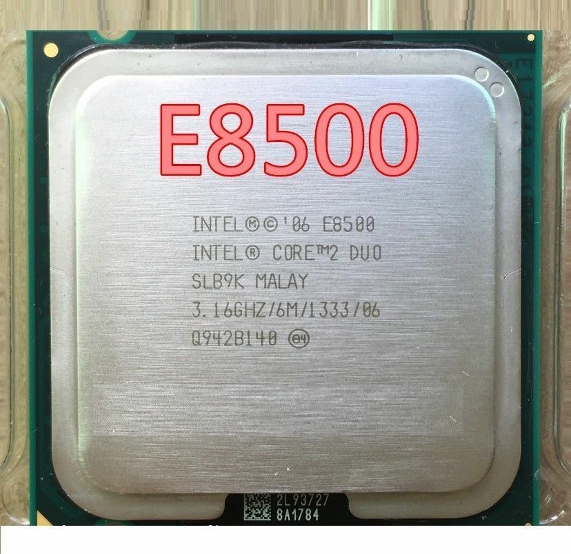 Intel Core 2 Duo E8500 3.16GHz Dual-Core LGA775 Processor CPU