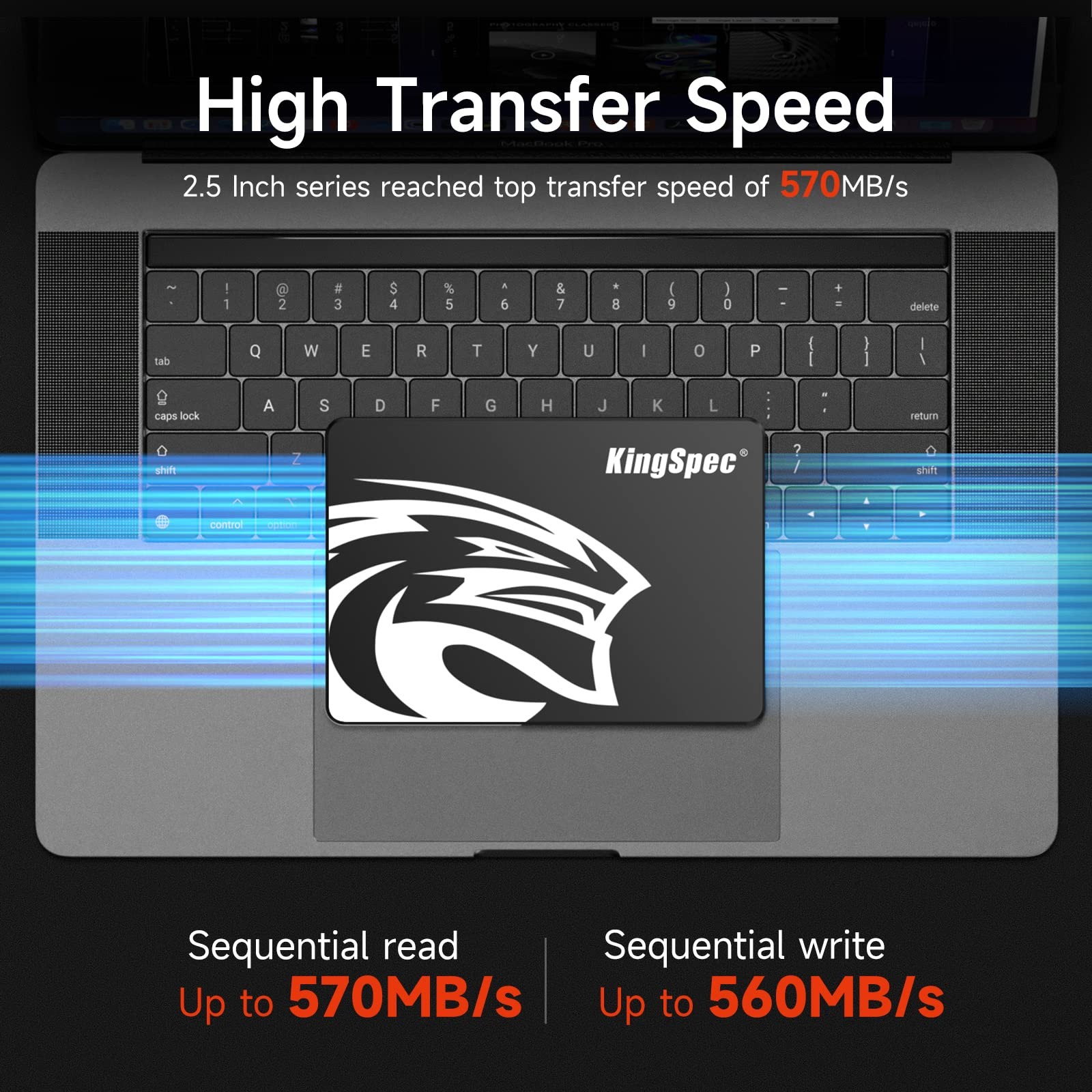KingSpec 1TB 2.5 SSD SATA III Internal 550MB/s Read, 520MB/s Write with 3D N…