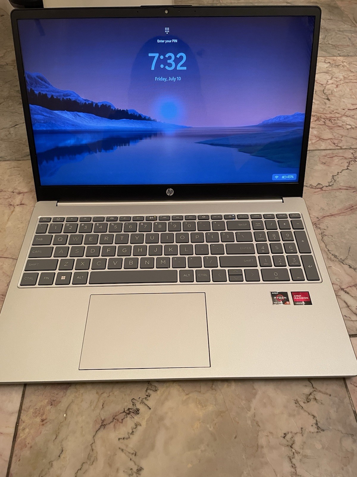 HP 15-fc0025dx 15.6in Ryzen 5 8GB 512GB SSD Win11 Silver Laptop