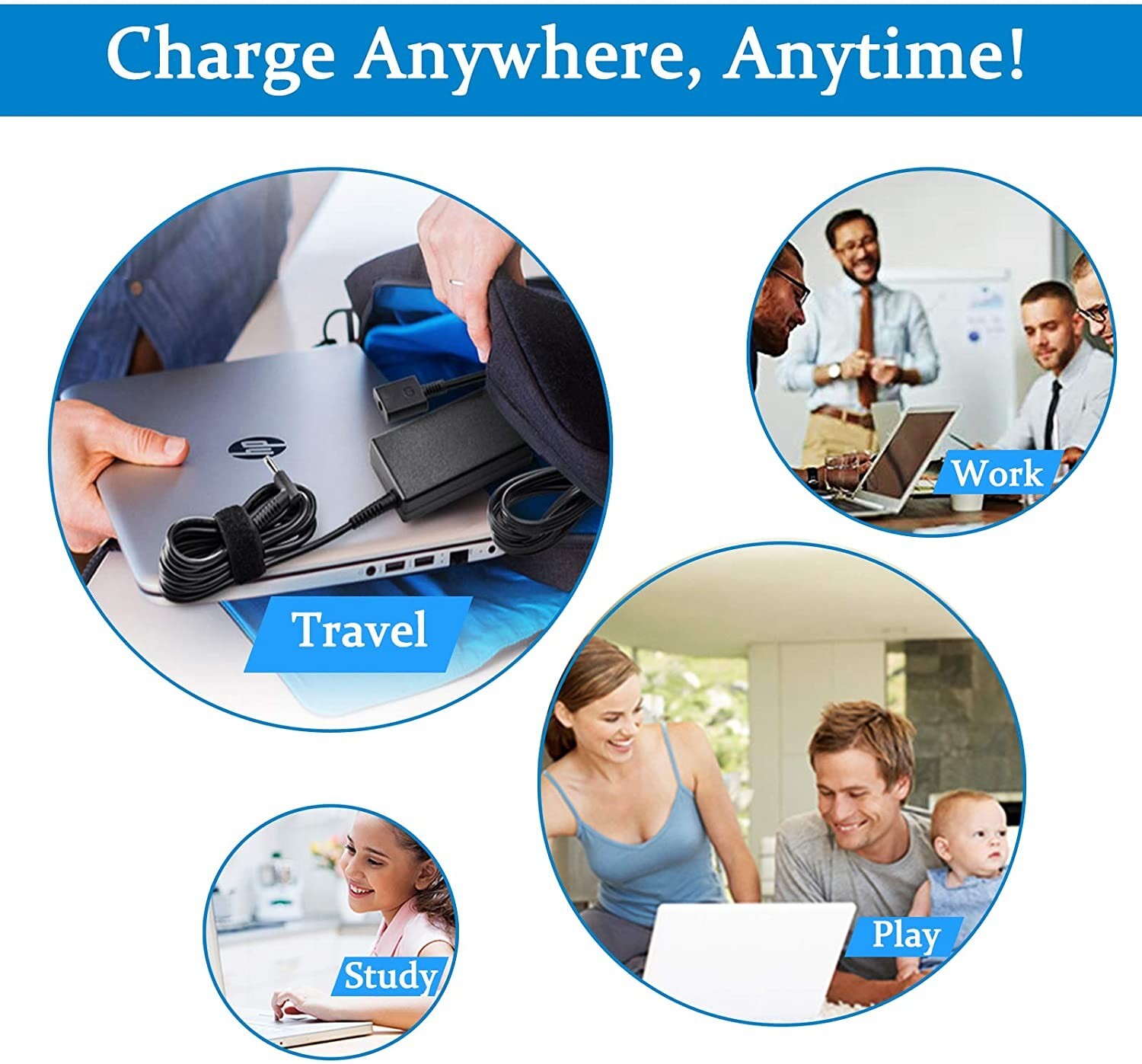 AC Adapter Charger For HP Pavilion dv5100 dv5115nr dv5116nr dv5120us