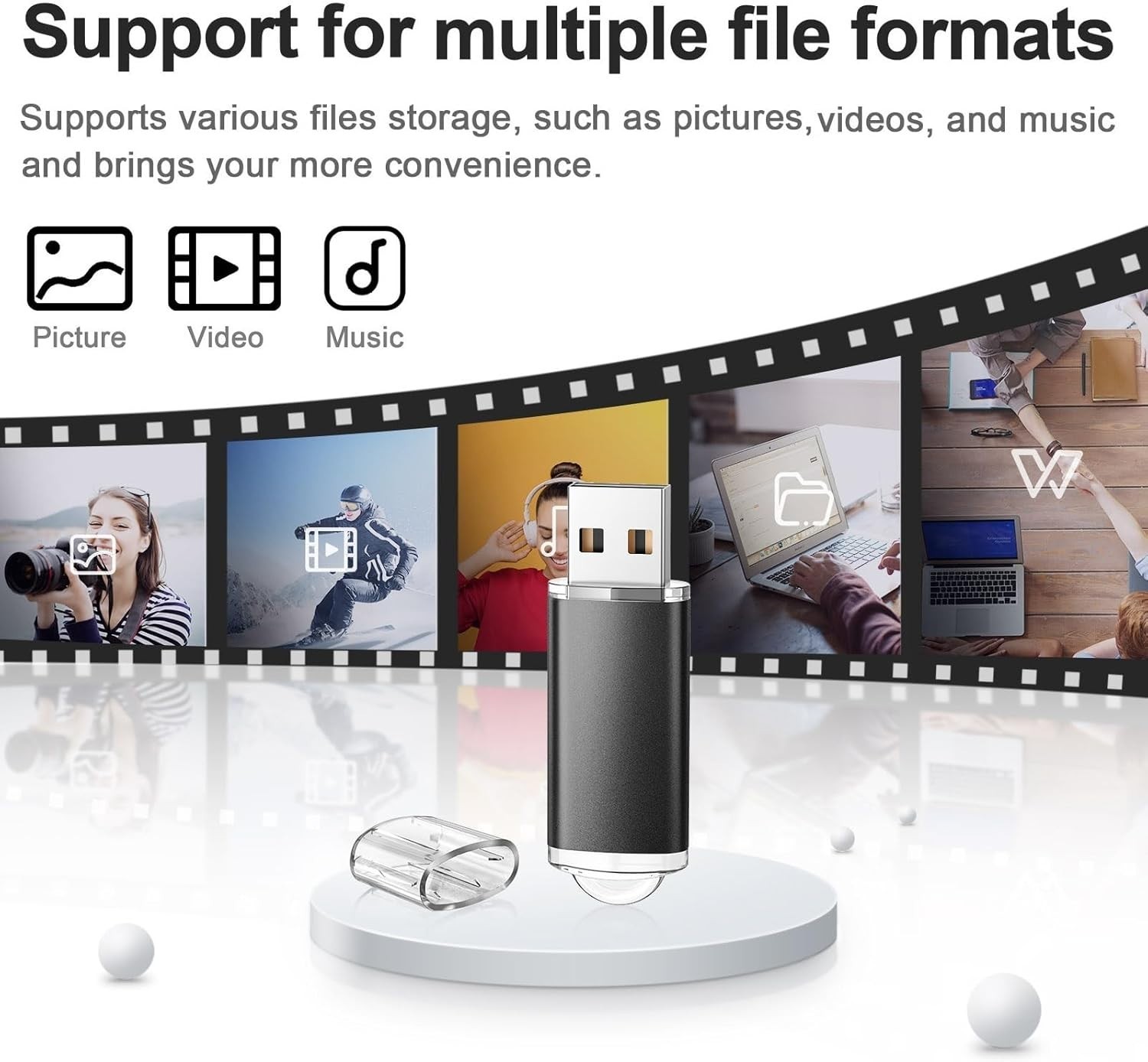 5 Mixed Color 32GB USB Flash Drives Pack – Jump Drive