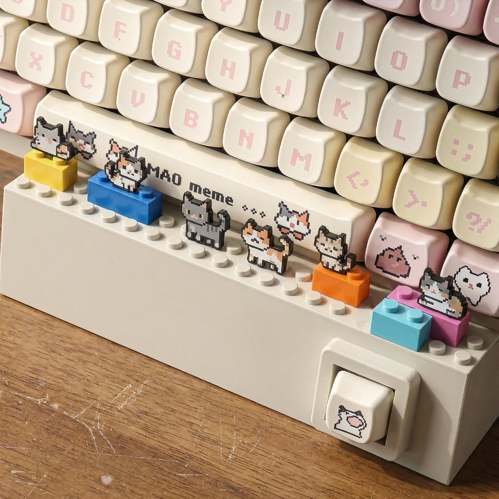 DIY Buildable Mechanical Keyboard Display Stand with 2 Interchangeable Front