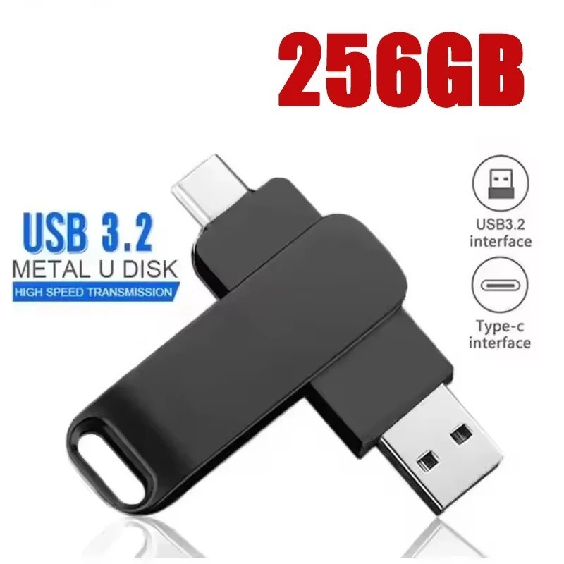64GB 512GB Type C Flash Drive 2 in 1 OTG USB 3.2+USB C Memory Stick Thumb Drive