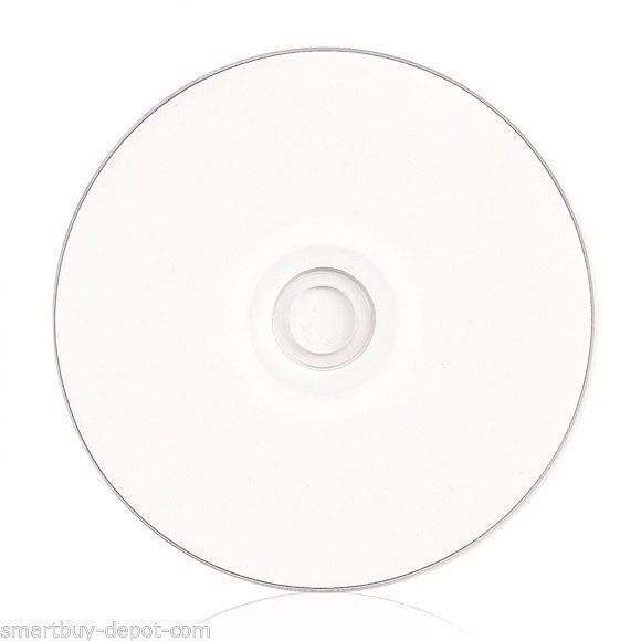 10 Pack SmartBuy Blu-ray BD-R DL Dual Layer 6X 50GB White Inkjet Printable Disc