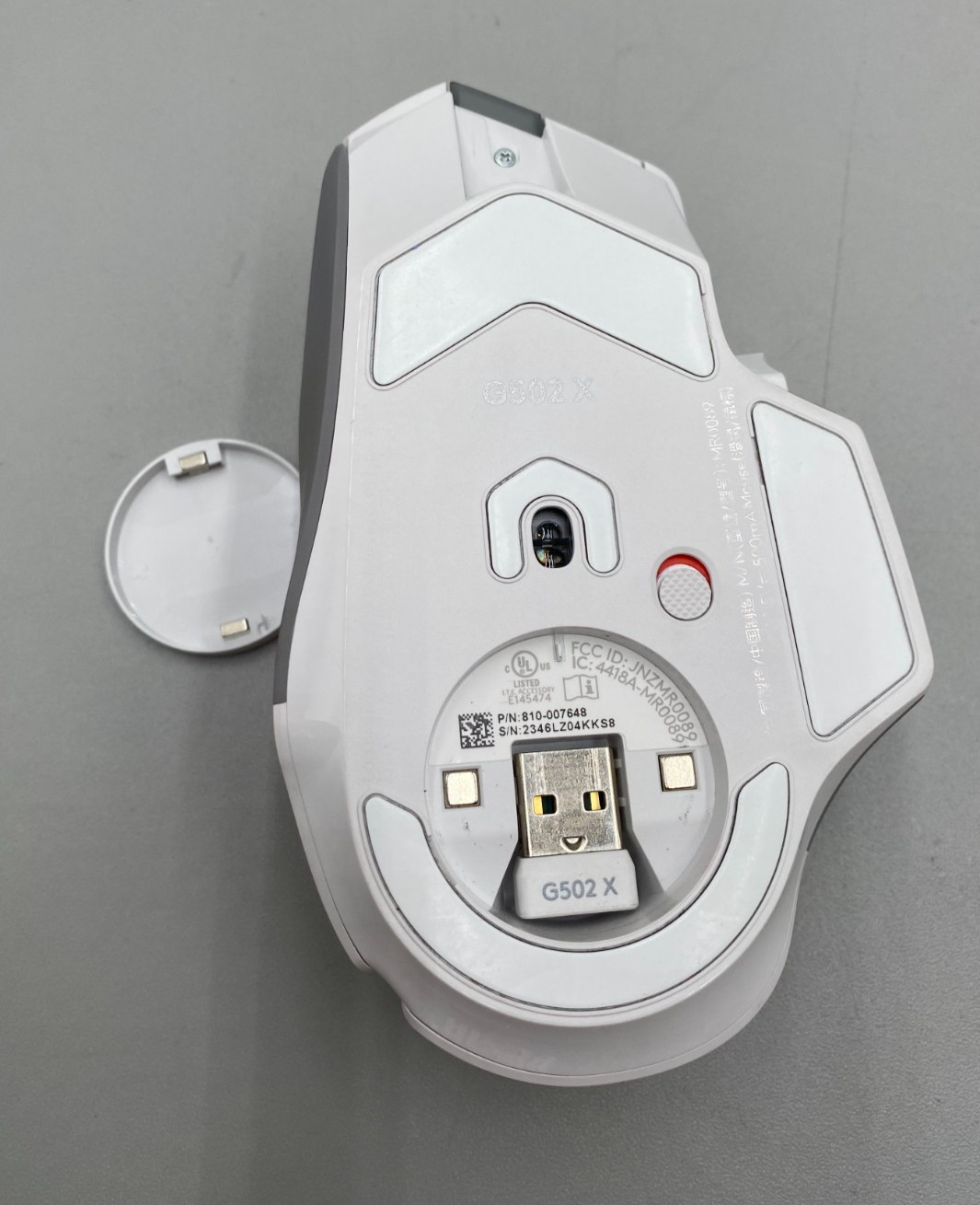 Logitech G502 X Lightspeed Wireless Gaming Mouse White Good Condition