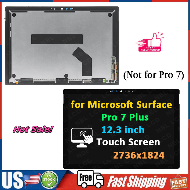 12.3″ for Microsoft Surface Pro 7+ 1960 1961 2021 LCD Touch Screen 2736×1824 New