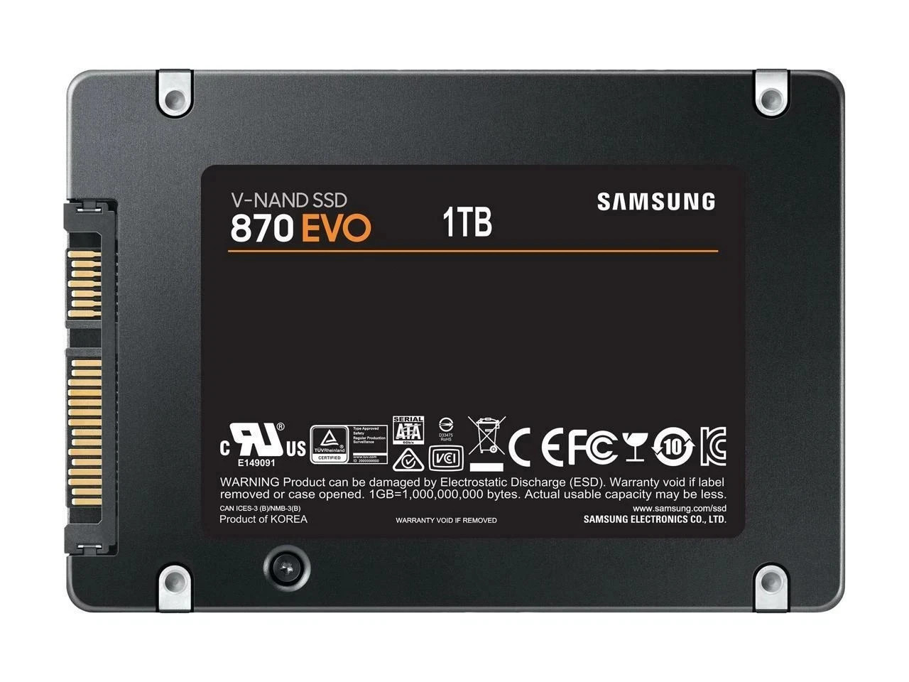 Samsung 870 EVO 1TB 2.5″ SATA III V-NAND Internal SSD