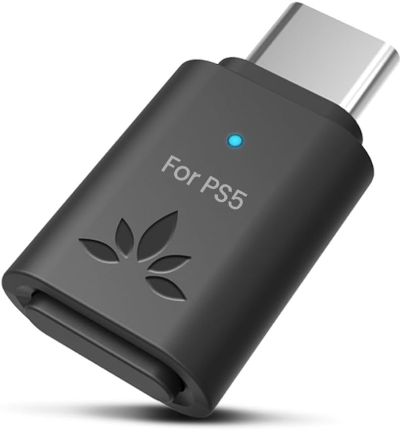 Avantree C81-Gaming – USB-C Bluetooth 5.3 Audio Adapter for PS5, Black