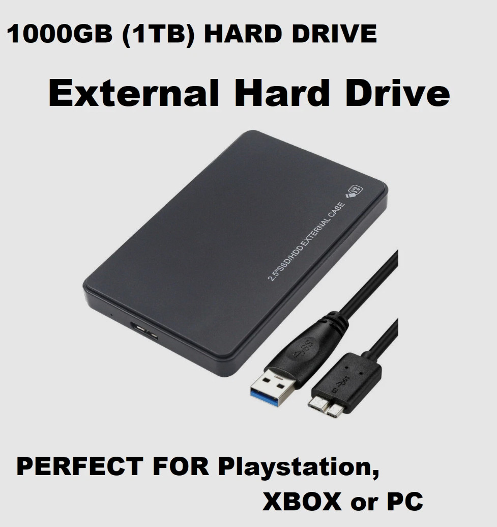 1 TB 1000 GB 1000GB PC External Hard Drive for XBOX ONE Window- UNBRANDED 1TB