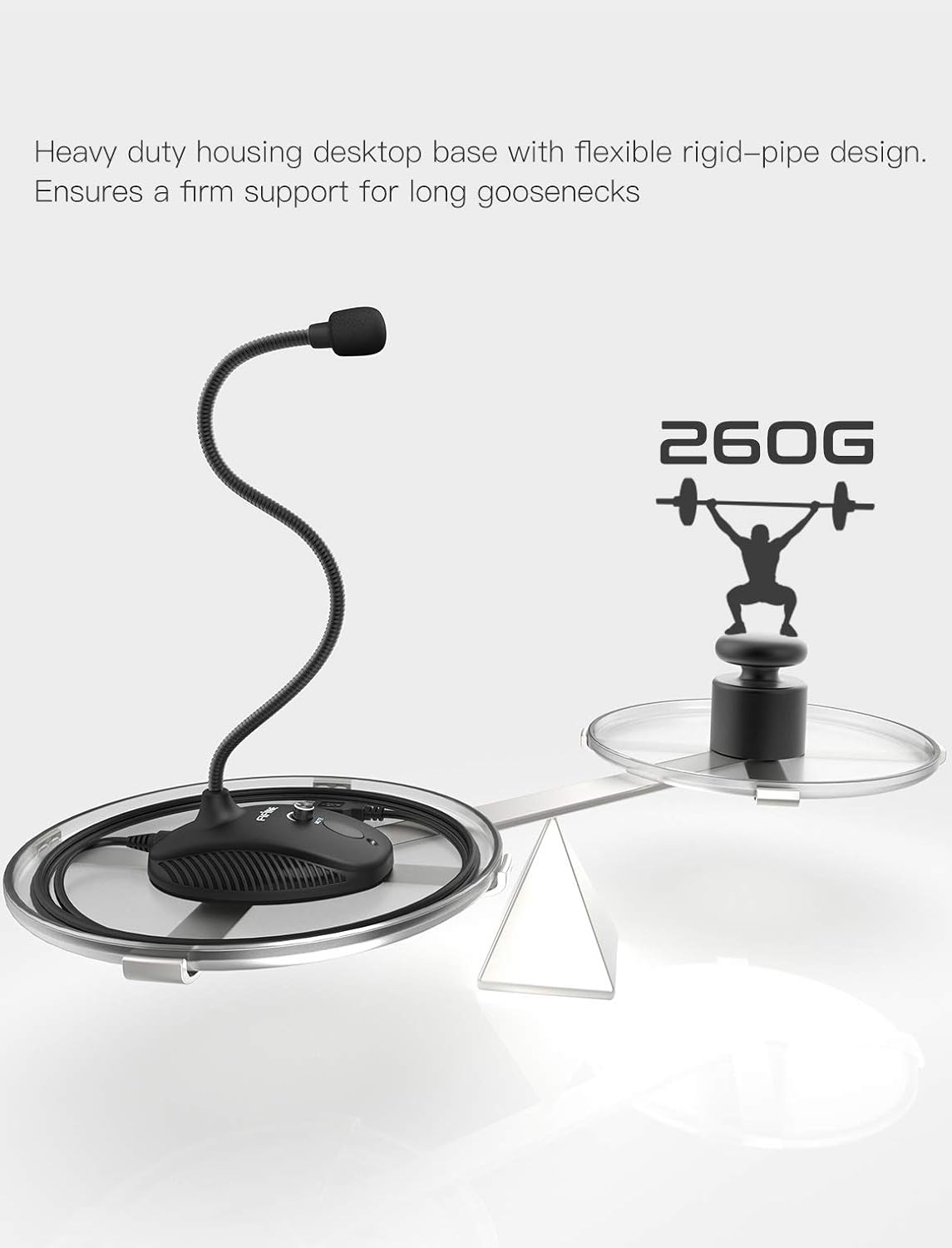 Fifine USB Computer Microphone, Plug &Play Desktop Condenser PC Laptop Mic,Mute