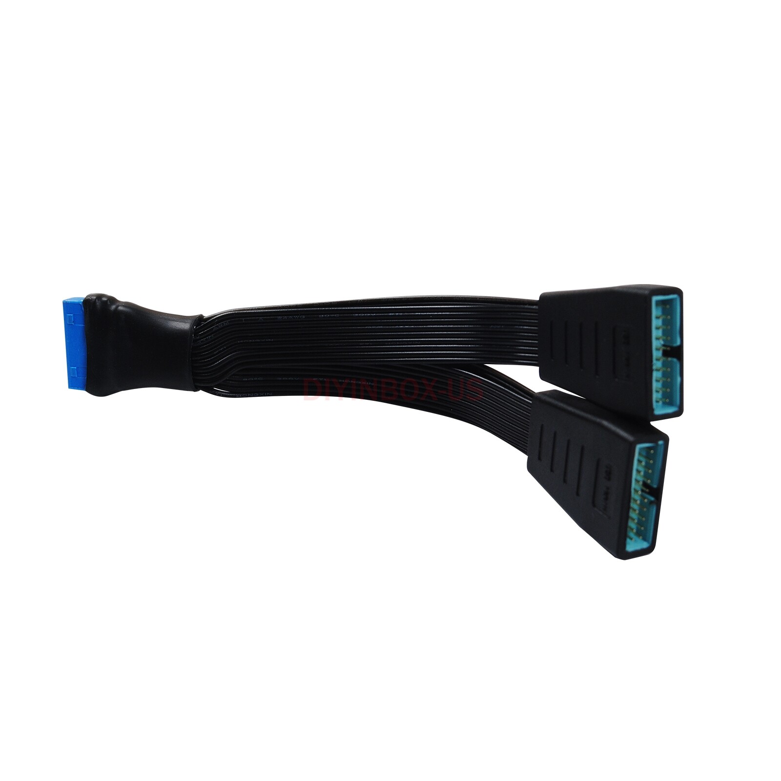 Motherboard Mainboard 1 to 2 Power Splitter Cable 19-Pin to USB 3.0 20-Pin 15cm