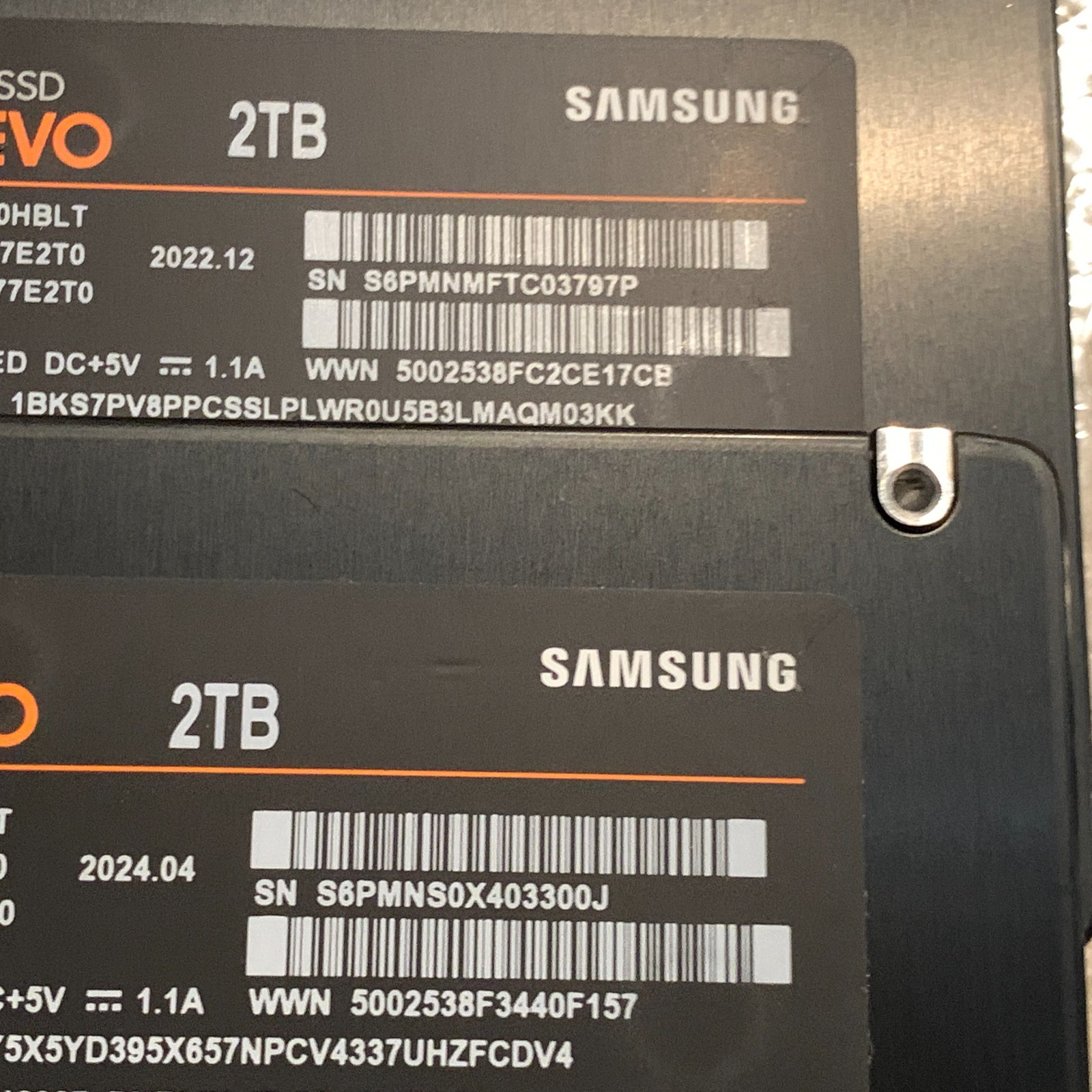 Samsung 870 EVO 2TB 2.5″ SATA III Internal SSD MZ-77E2T0 99-100% Health