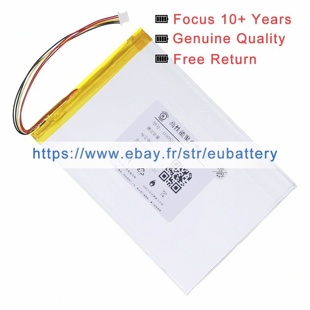 Battery New U3053147PV For Teclast M40 Plus TLC005 Tablet 3.8V 26WH