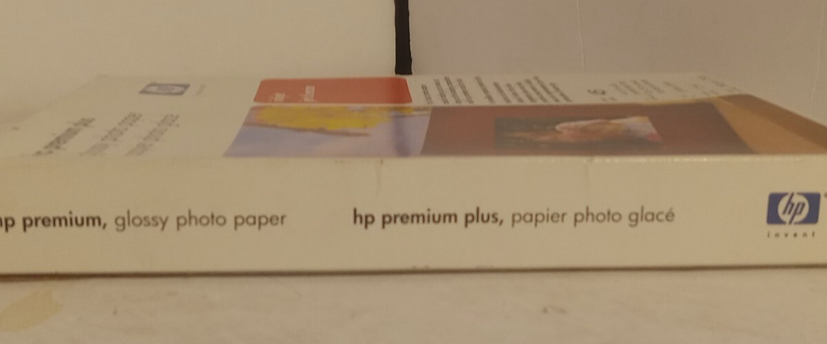 Hp Premium Plus Glossy Photo Paper Q5519A 4×6 inch 45 Sheets NEW, UNOPENED