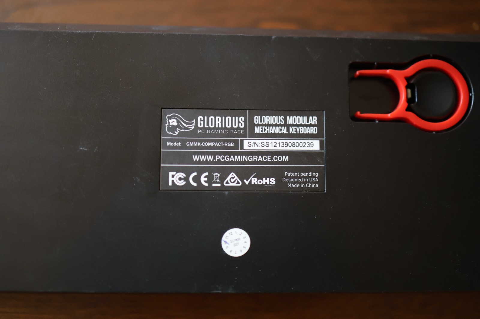 Glorious GMMK-COMPACT-RGB Wired Keyboard w/Panda switches