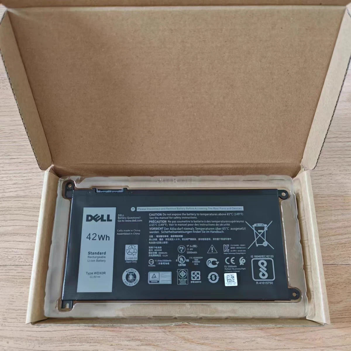 OEM Genuine 42Wh WDX0R WDXOR For DELL Inspiron Battery 15 5567 5568 13 5368 7368