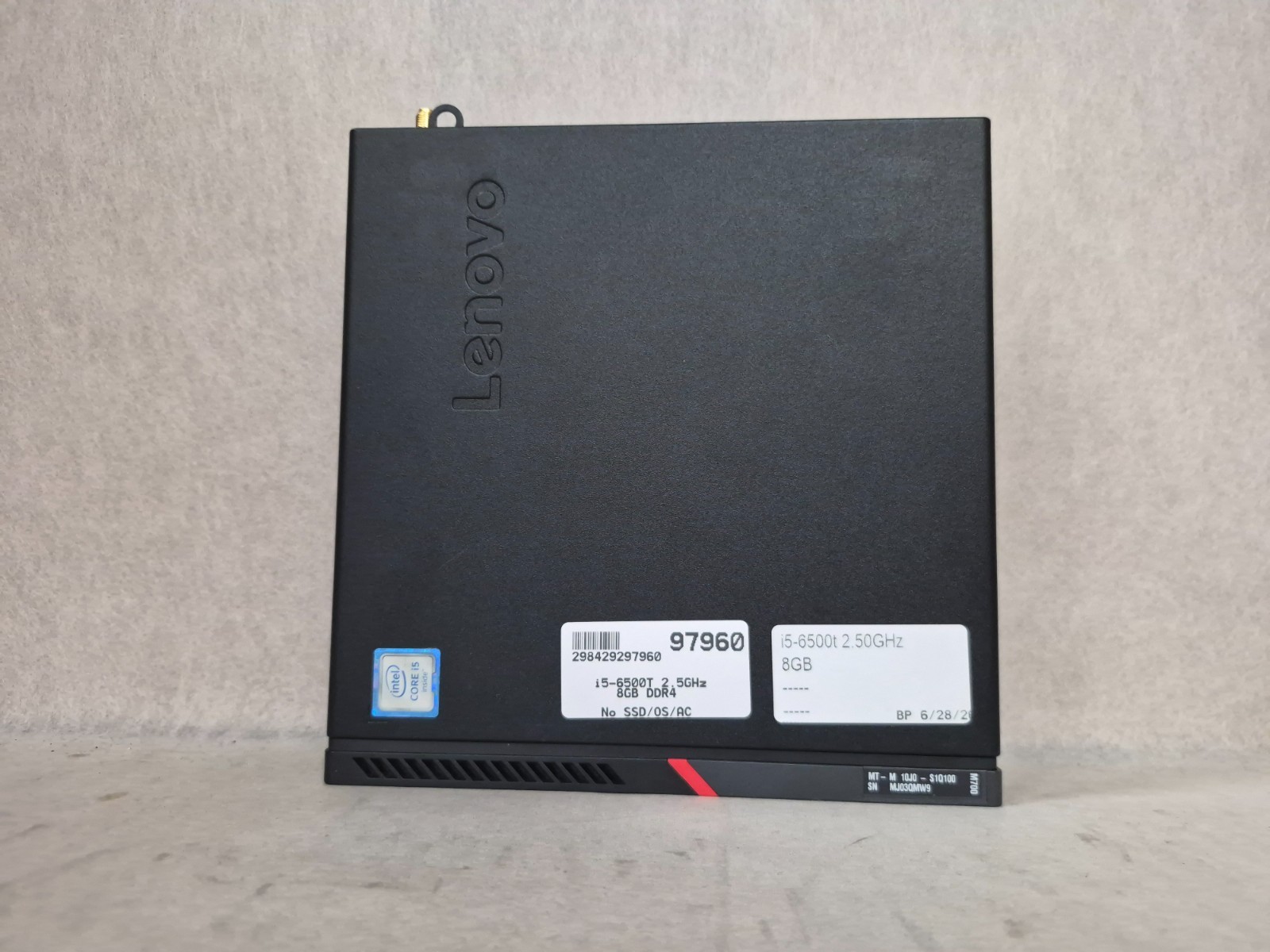 Lenovo ThinkCentre M700 Tiny PC Core i5-6500T 2.5GHz 8GB DDR4 WiFi No SSD/OS /AC
