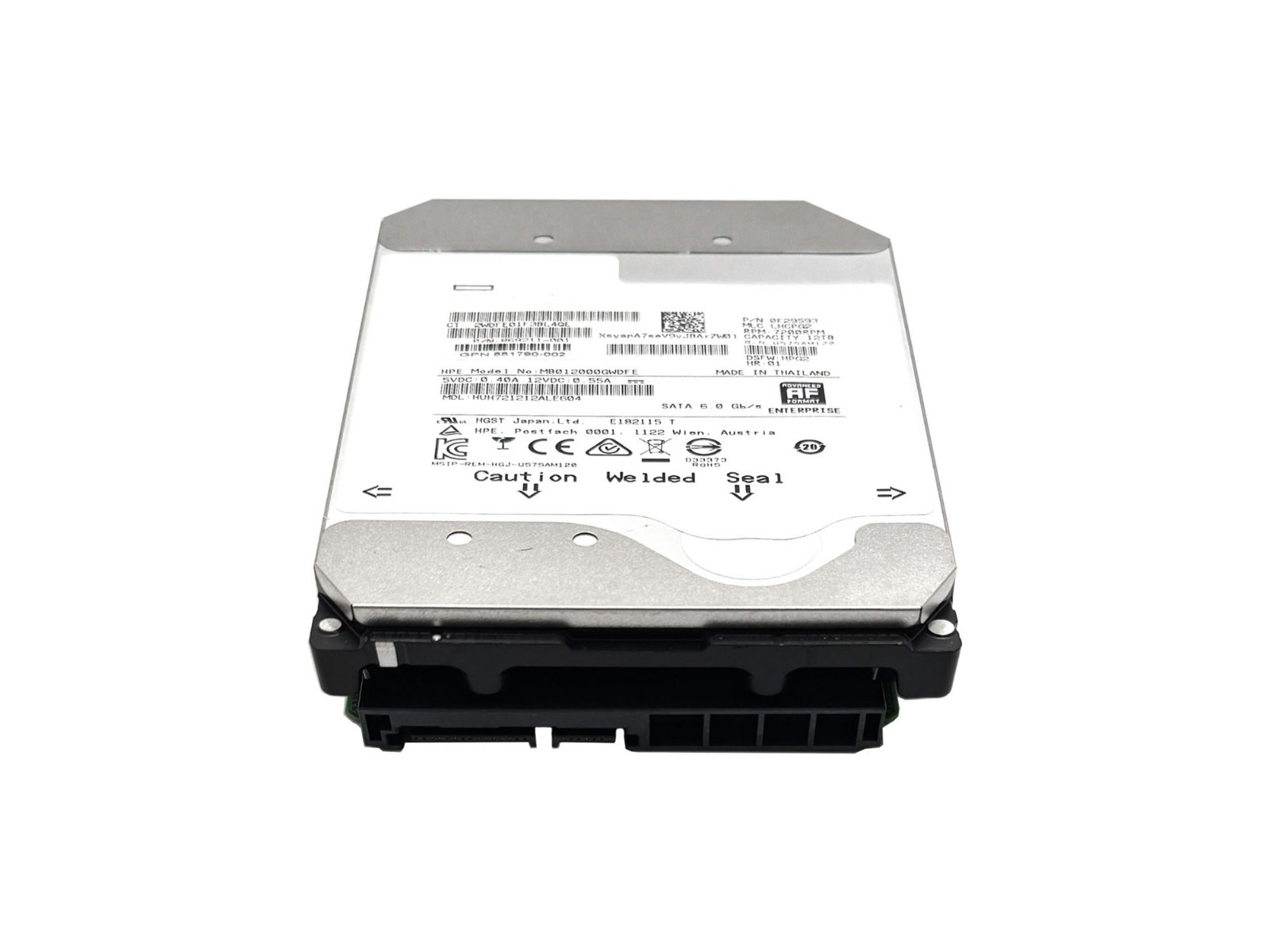 HGST Ultrastar He12 12TB SATA 6Gb 256MB 3.5″ Enterprise HDD- HUH721212ALE604