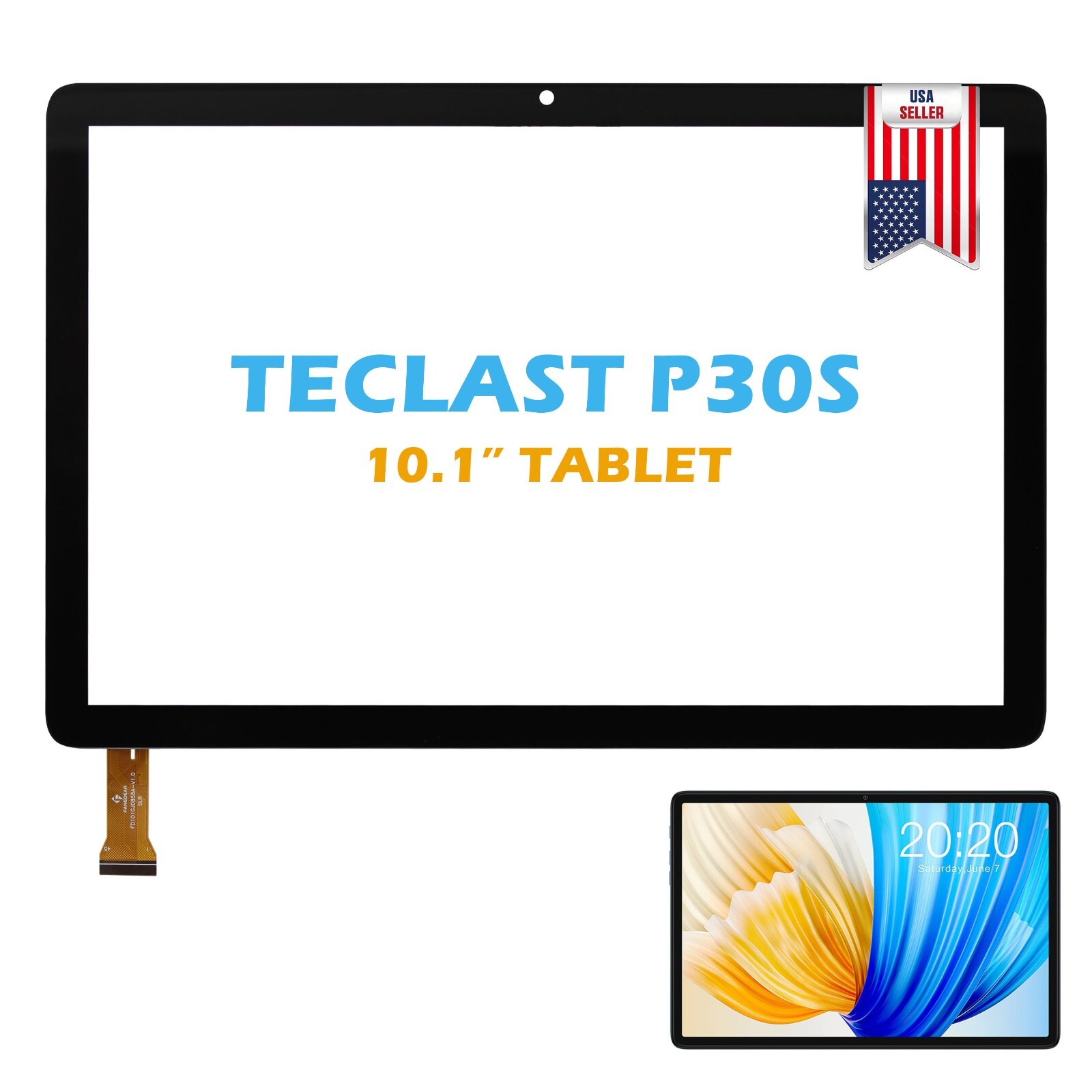 10.1″ Touch Screen Digitizer Panel Glass Repalce For Teclast P30S Tablet TLC005