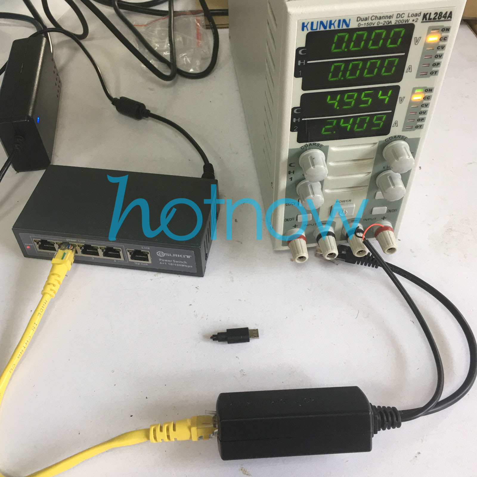 5.5×2.1mm DC 5V 2.4A Active PoE Splitter Power Over Ethernet 802.3af