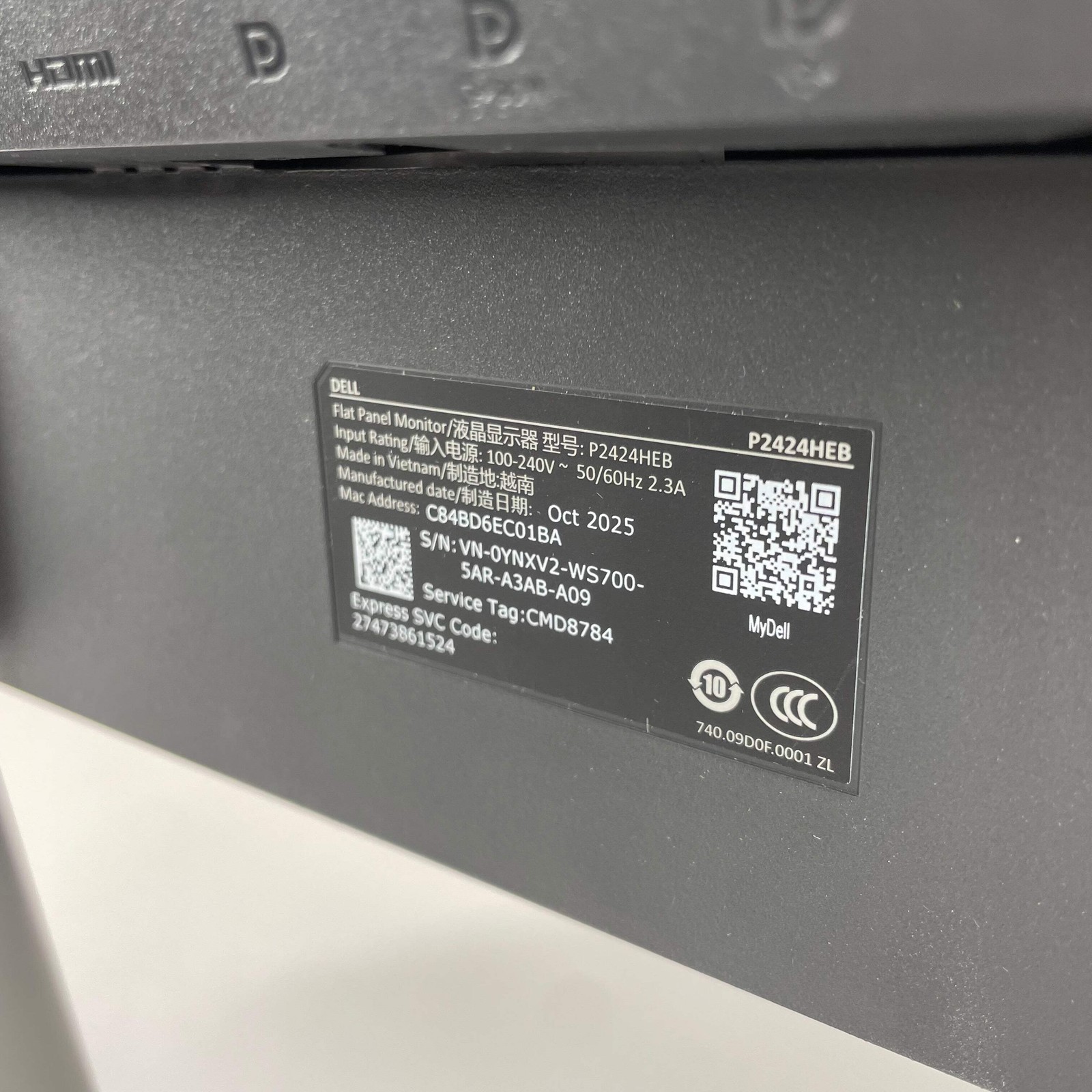 Dell 24″ P2424HEB FHD IPS LCD 60Hz Video Conferencing Monitor