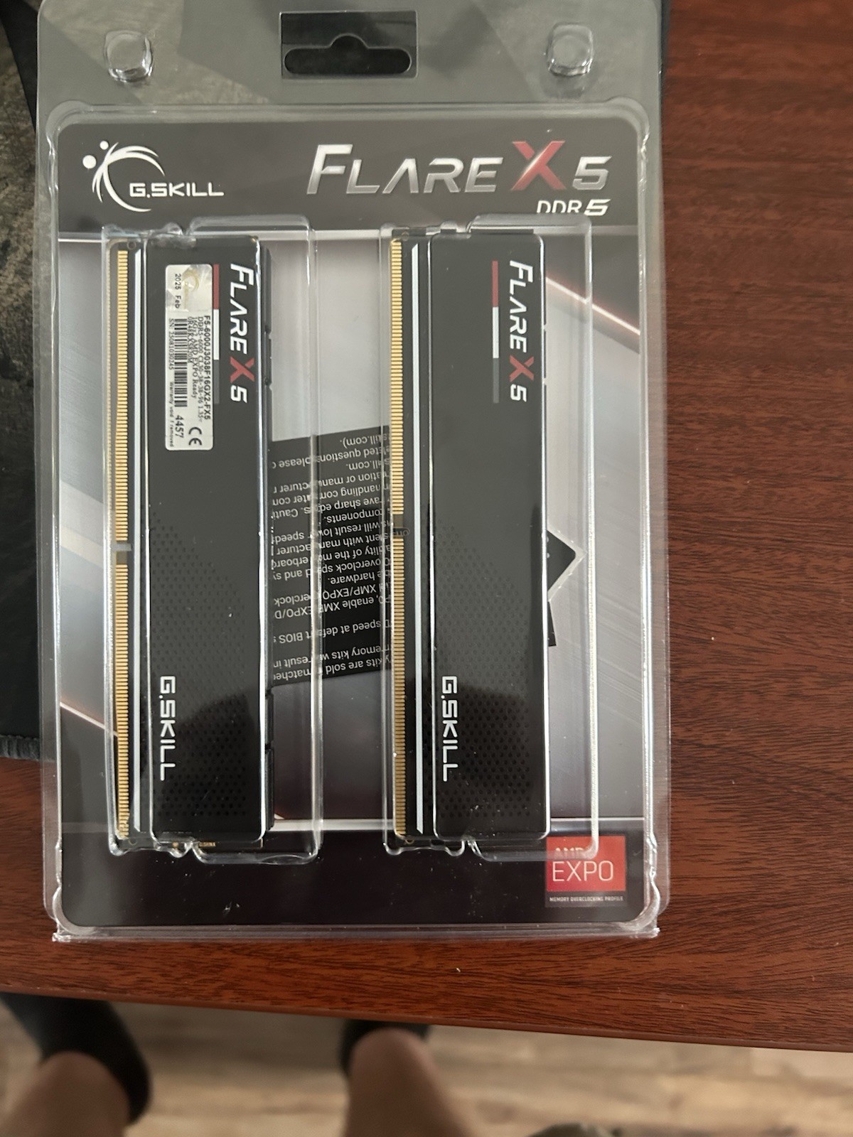 G. SKILL Flare X5 Series 32GB (2x16GB) PC5-48000 DDR5-6000 DIMM Memory Kit -…