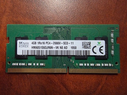 SK Hynix 4GB DDR4 2666MHz PC4-2666V Laptop RAM SODIMM (HMA851S6DJR6N-VK / L02854