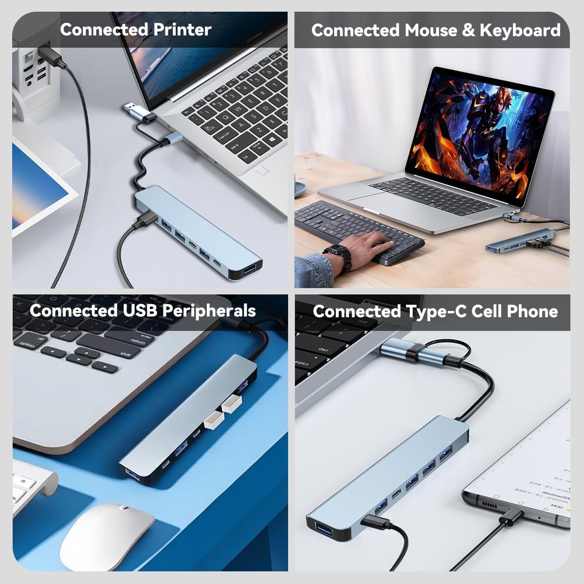 Effortless Connectivity: 7-in-1 USB C Docking Station for Multi Devices