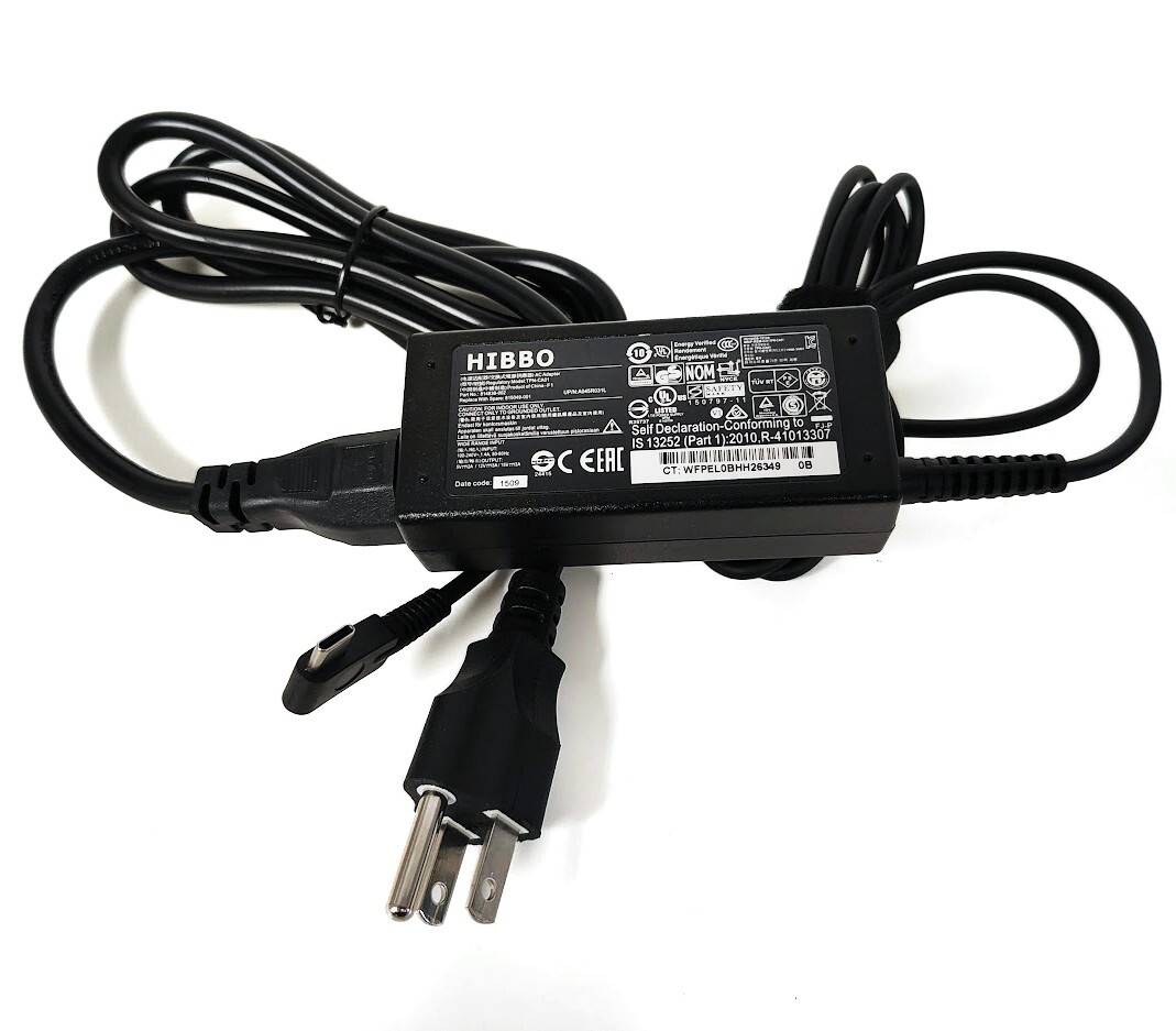 USB-C Power Adapter Fast Charging for Laptop Tablet Phone TYPE-C 45W
