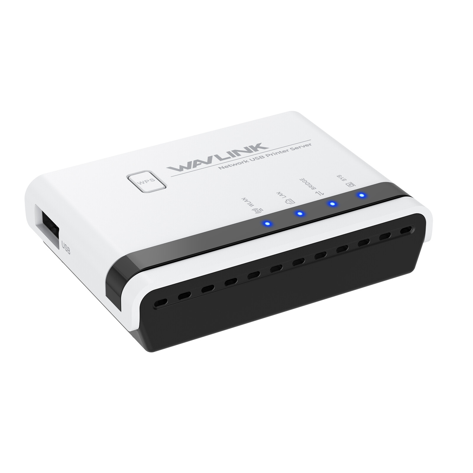 480Mbps USB 2.0 Wireless Printer Adapter Server WiFi 10/100Mbps LAN/Bridge