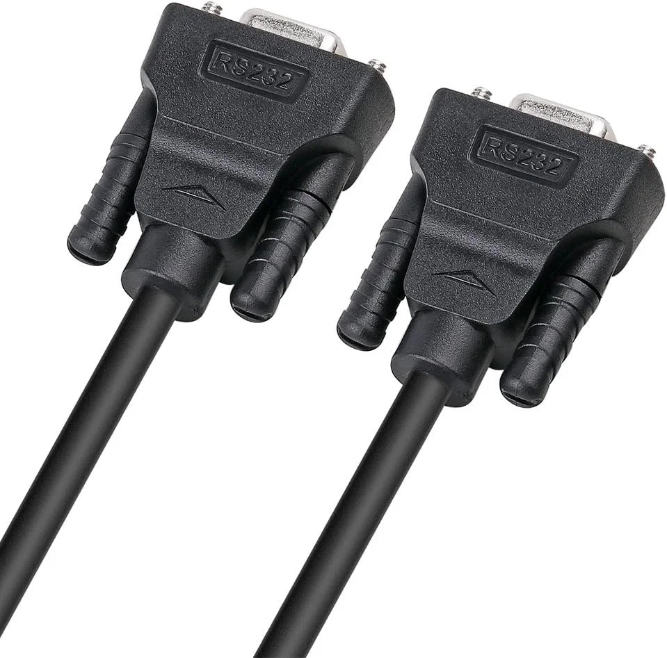 DTECH DB9 RS232 Serial Cable Female to Female Null Modem Cord Full Handshaking 7