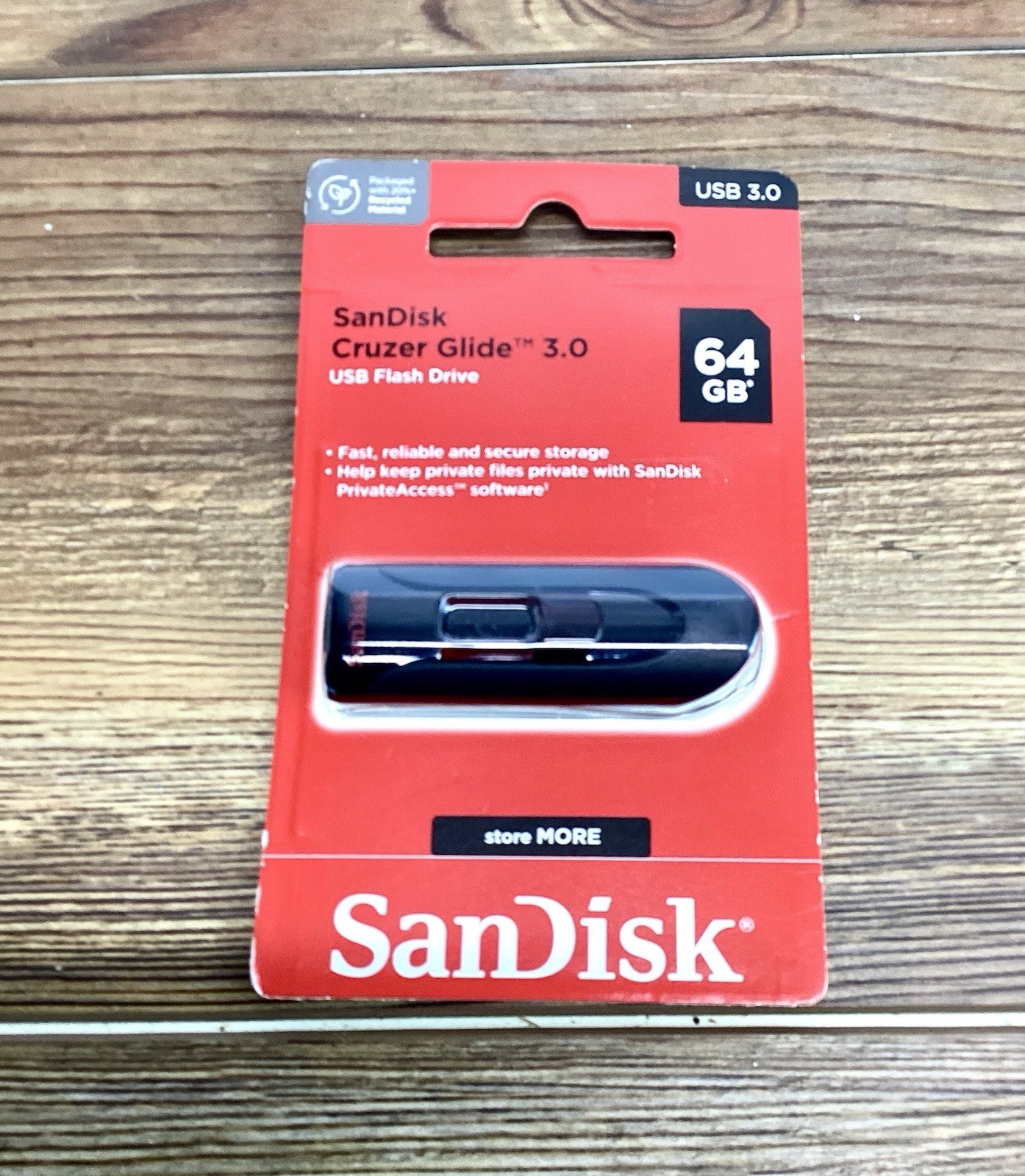 SanDisk Cruzer Glide 64GB USB 3.0 Flash Drive SDCZ600-064G NEW Sealed