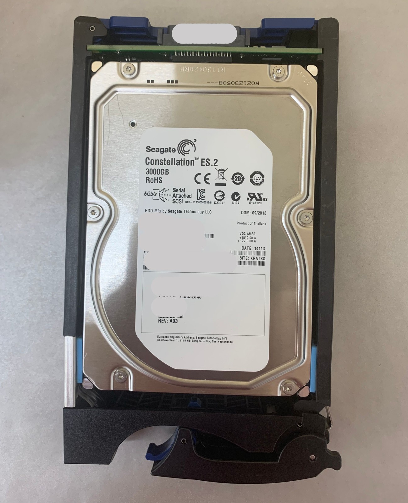 Seagate Constellation ES2 3.5″ 7.2K RPM 3TB SAS HDD ST33000650SS 9SM260-037