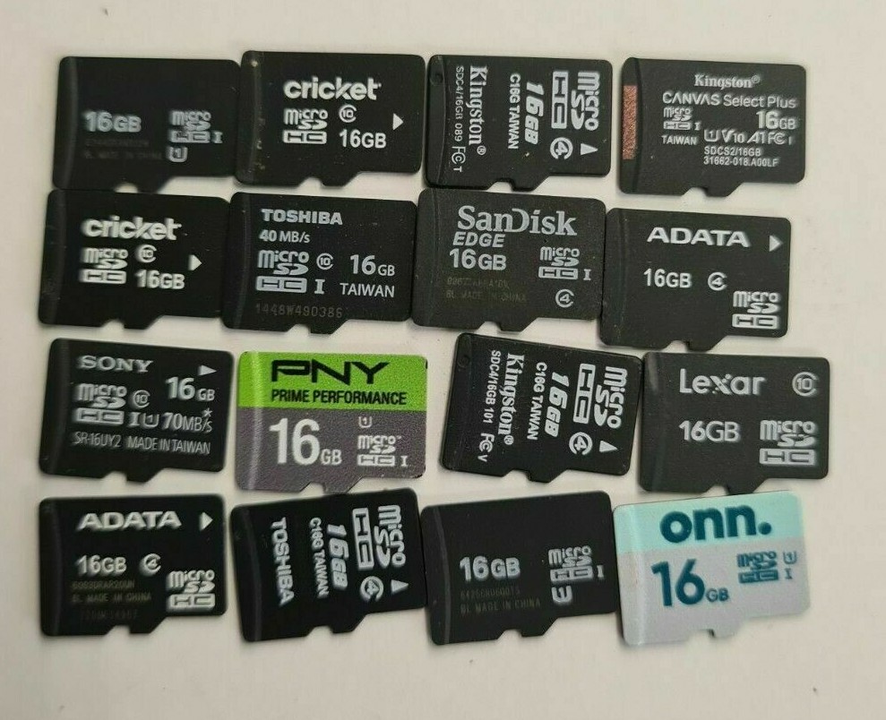USED 1GB 2GB 4GB 8GB 16GB 32GB 64GB 128GB 256GB SD MEMERY CARD FULLY TESTED