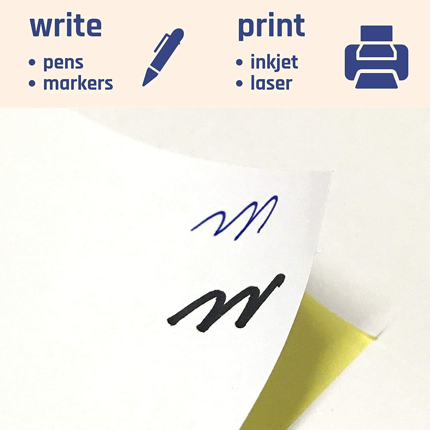 Koala Sticker Paper for Inkjet + Laser Printers 100 Full Sheets Shipping Label
