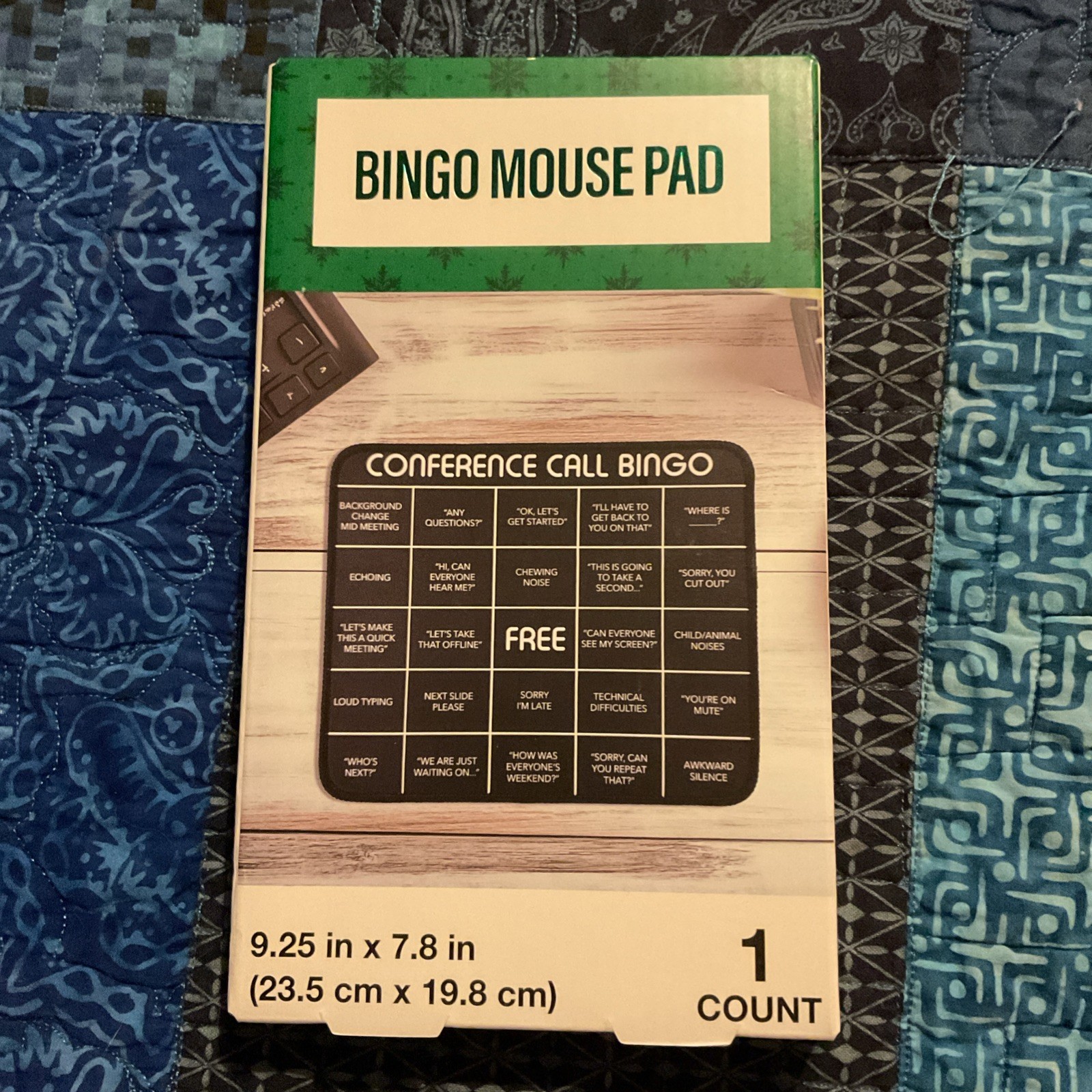 FESTIVE VOiCE BINGO MOUSE PAD 9.25 in x 7.8 in (23.5 cm x 19.8 cm)1COUNT