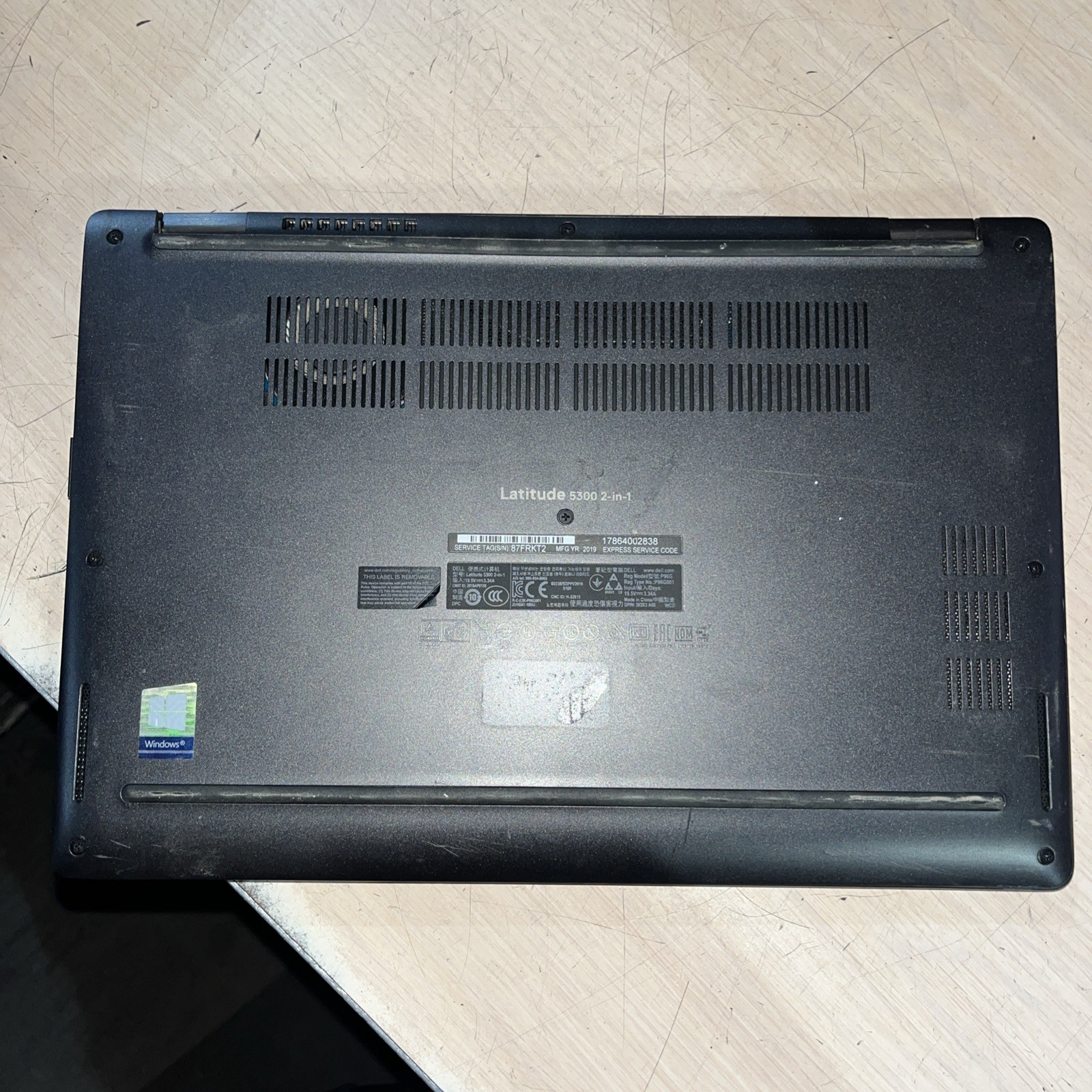 DELL LATITUDE 5300 2 IN 1 INTEL CORE I7-8665U 1.90GHZ 16GB RAM NO HD / TOUCH “
