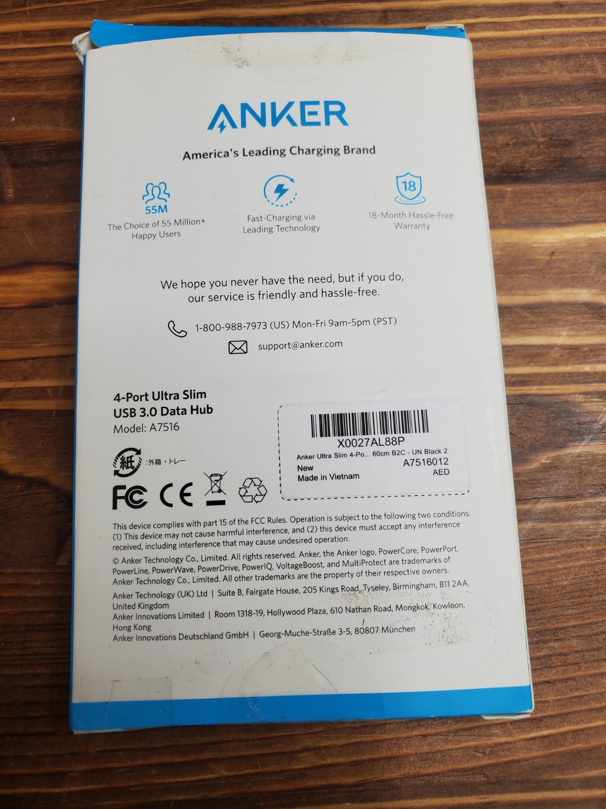 Anker AK-A7516012 4-Port USB 3.0 Data Hub
