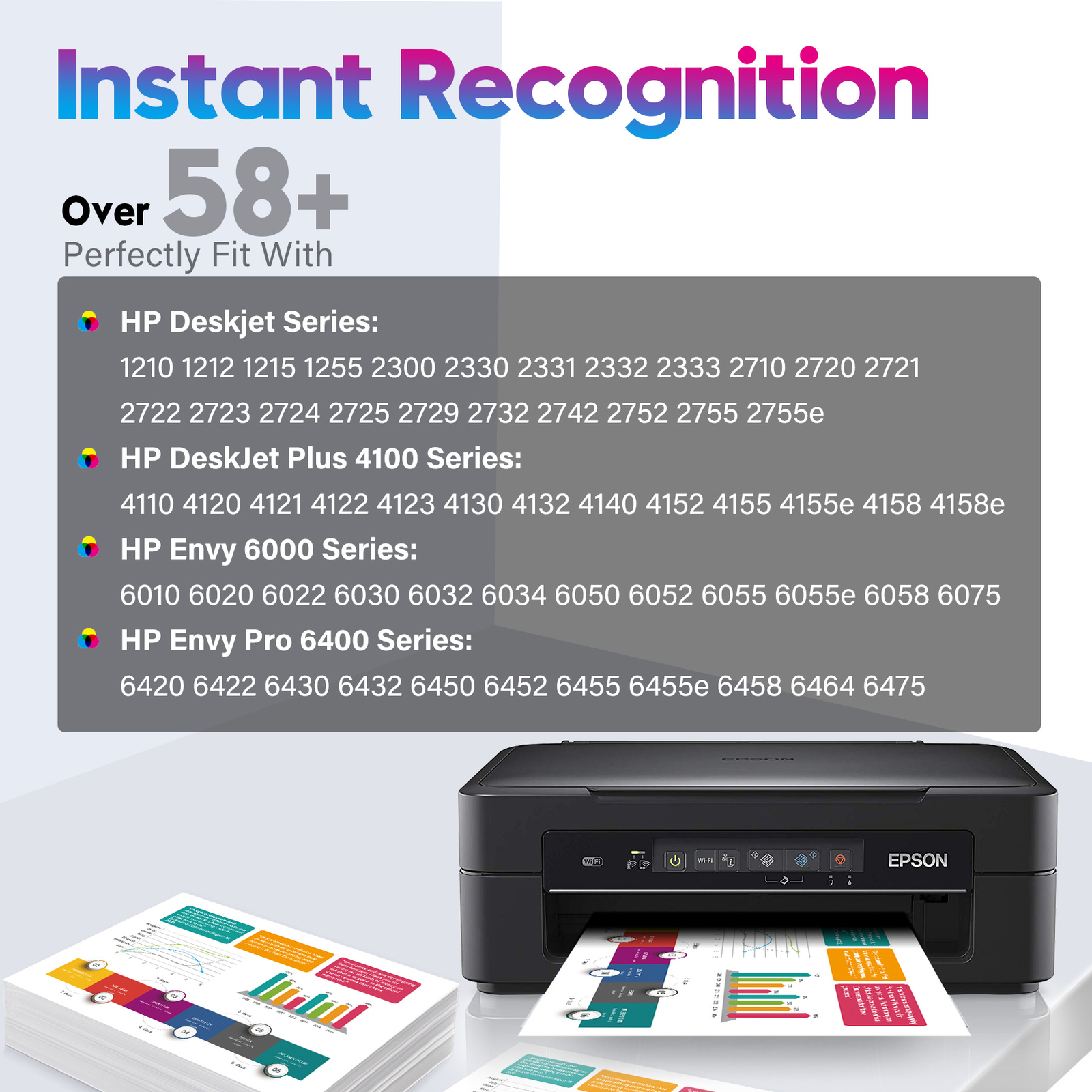 Multi-Pack 67XL Ink Cartridge for HP DeskJet 1255 2722 ENVY 6052 6055 6455 Lot