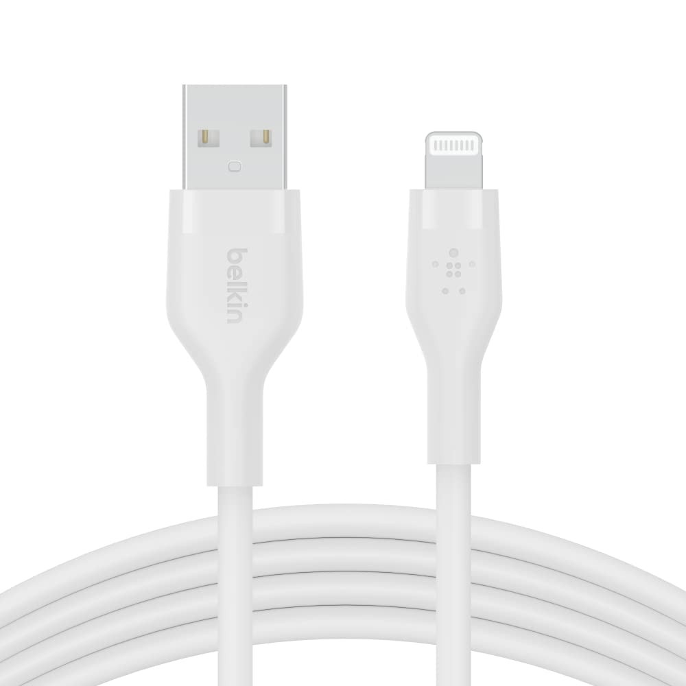 Belkin BoostCharge Flex Silicone USB-A to Lightning Charging Cable iPhone 6.6FT