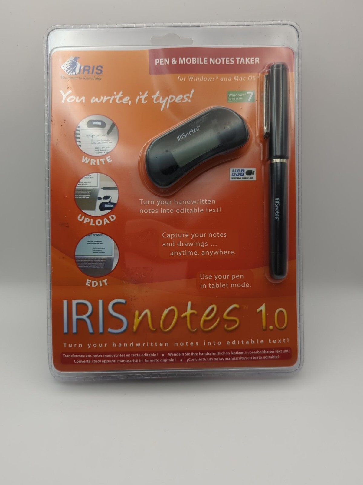 Iris Inc – Irisnotes 1.0 For Windows and Mac OS – NEW Windows 7 Compatible Write