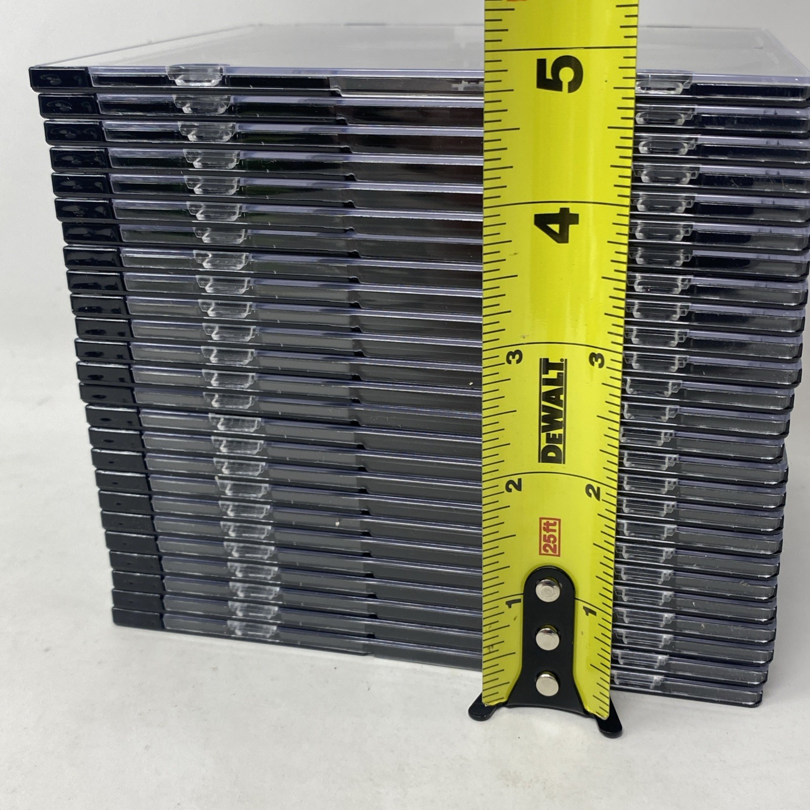 Lot Of 50 ULINE Black CD Jewel Case Standard Slimline Bulk Unused 7767