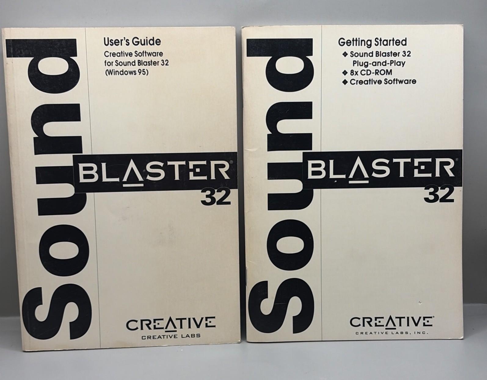Vintage 1996 Creative Labs Sound Blaster 32 Sound Card USER MANUAL (S) ONLY