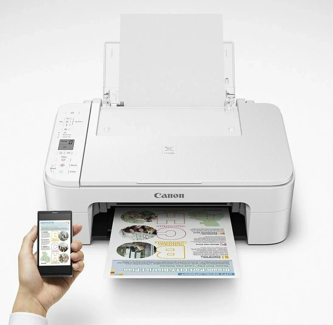 New Canon 3722 (3522) Wireless Printer-Copy-Scan-5×5 Photo-On Sale-Back School