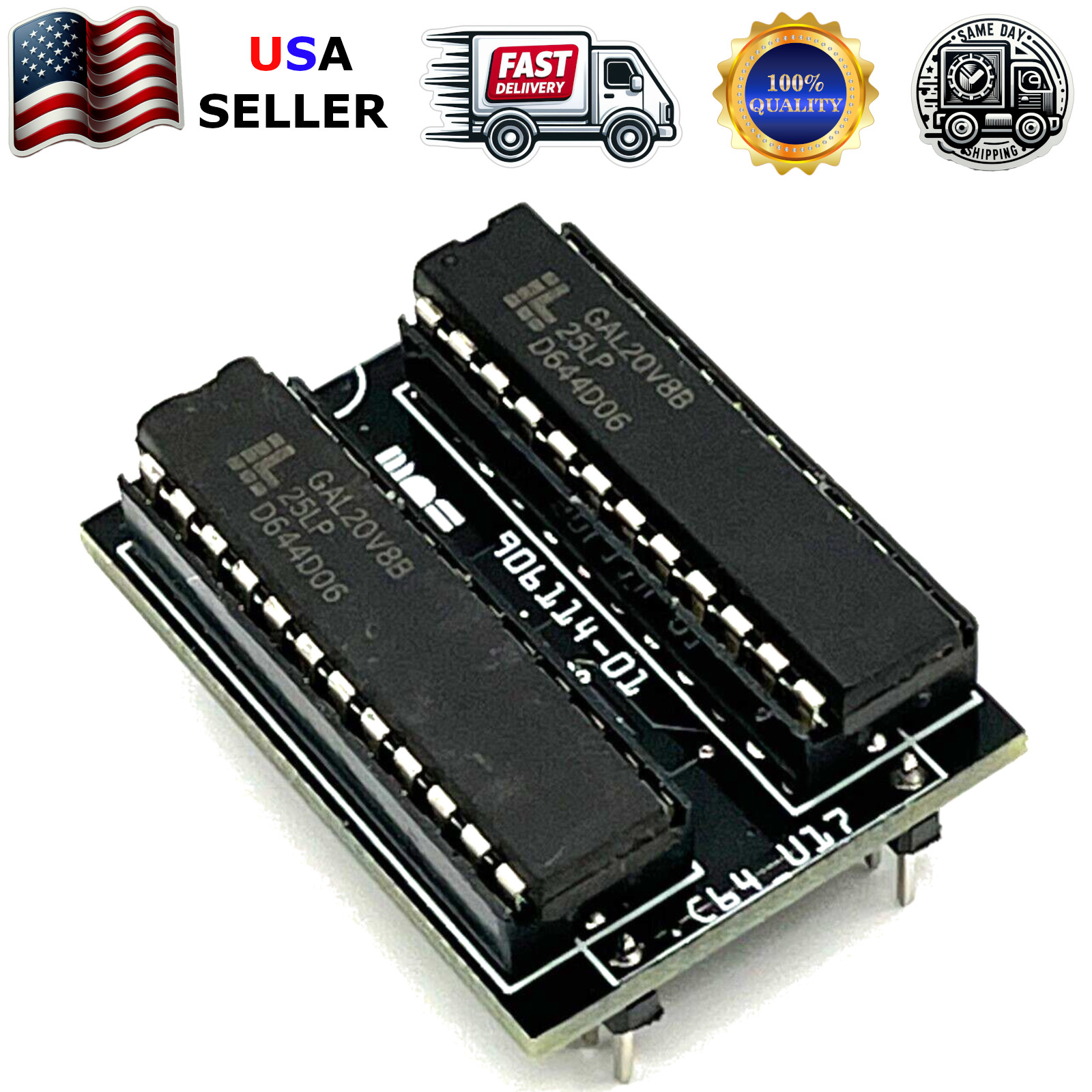 Commodore 64 PLA Replacement MOS 906114-01 / PLS100 C64, SX 64 High Quality USA