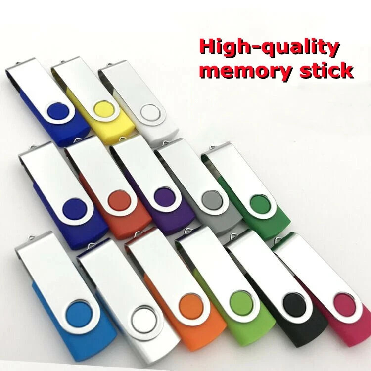 Wholesale 5/10/50 Pack USB2.0 Flash Drive, Storage Pen Memory Stick Metal U Disk
