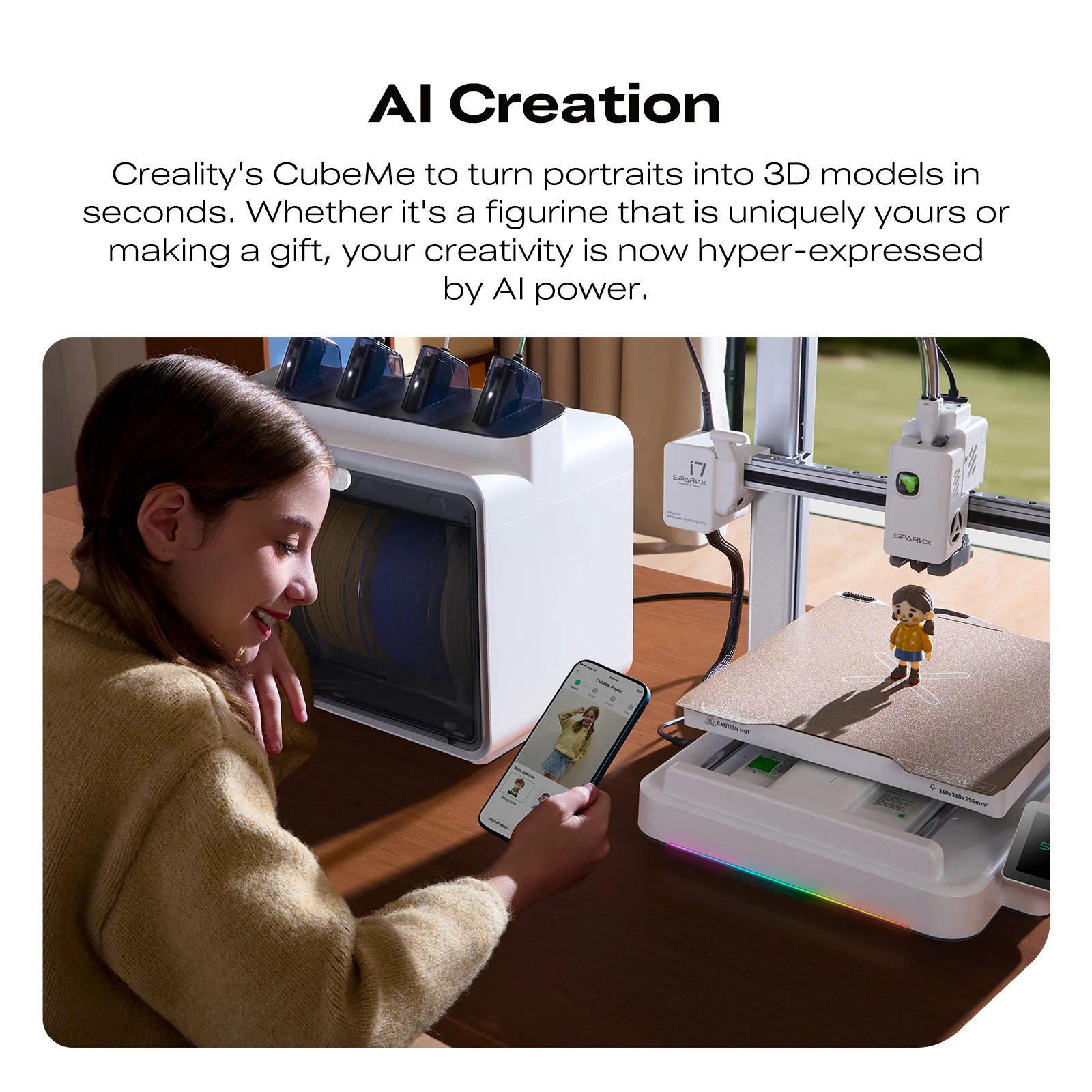 【OPEN】Creality SPARKX I7 Combo 3D Printer